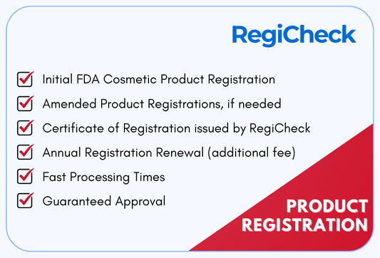 Cosmetic Product Listing + Certificate