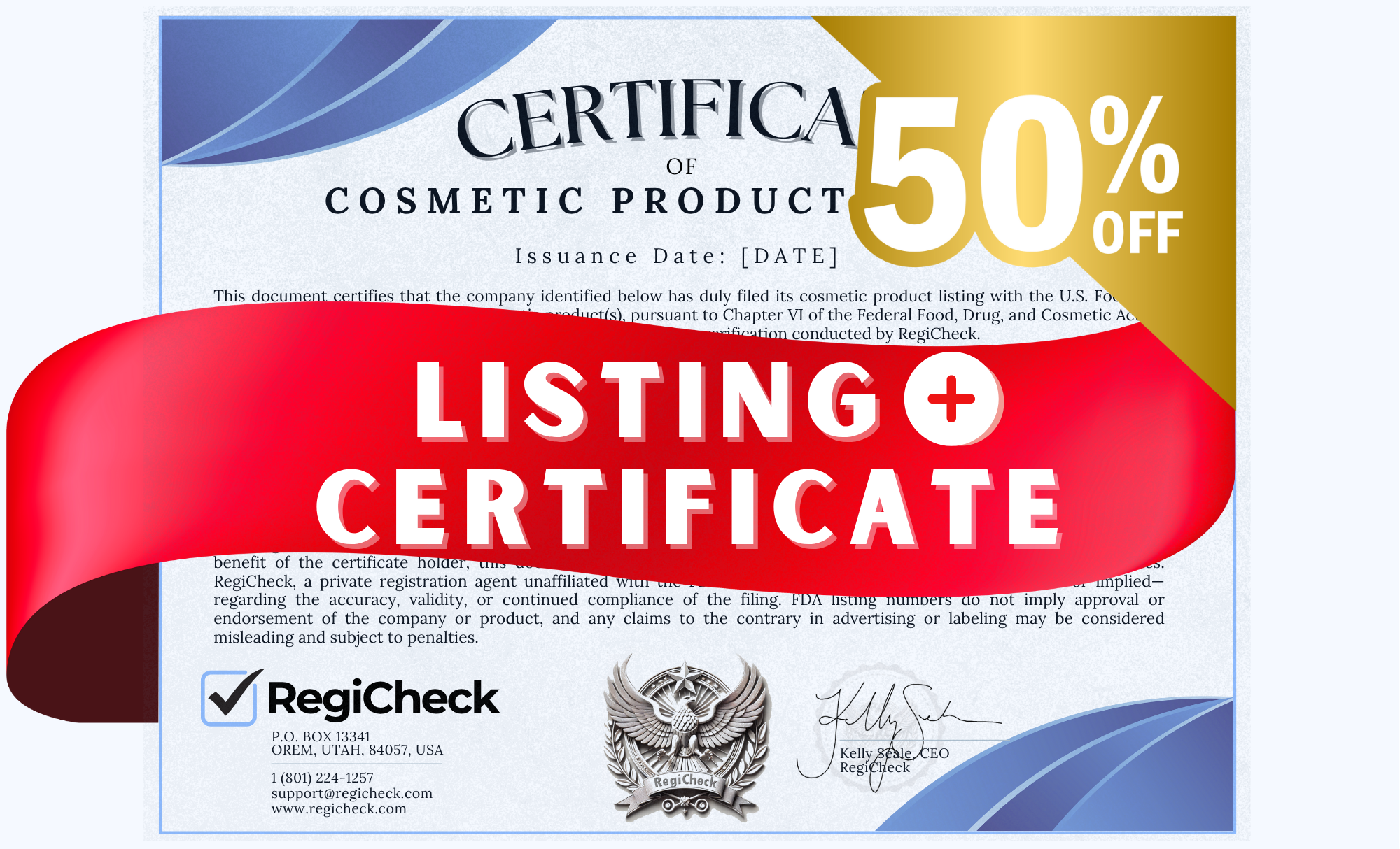 Certificate of Cosmetic Product Registration.